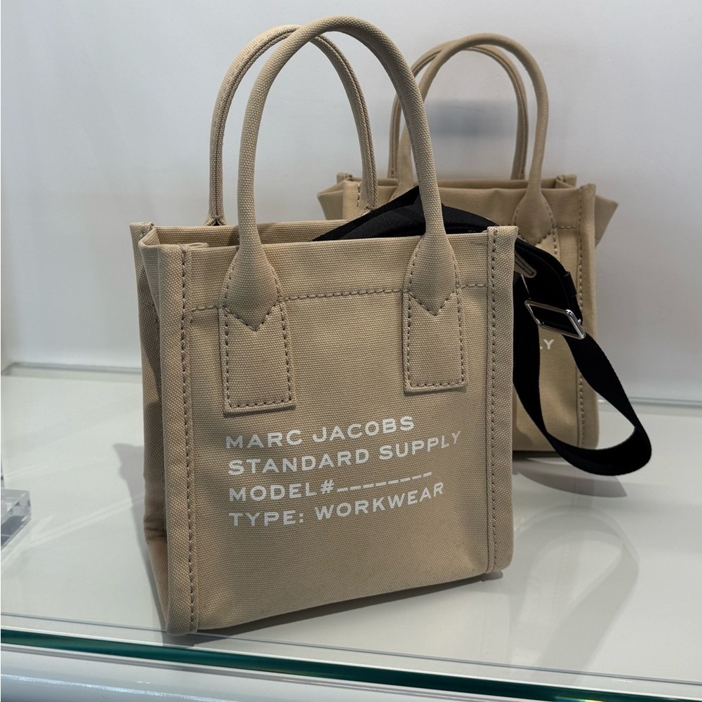 (new+tag) The Marc Jacobs canvas supply crossbody bag beige khaki tan - Picture 16 of 17